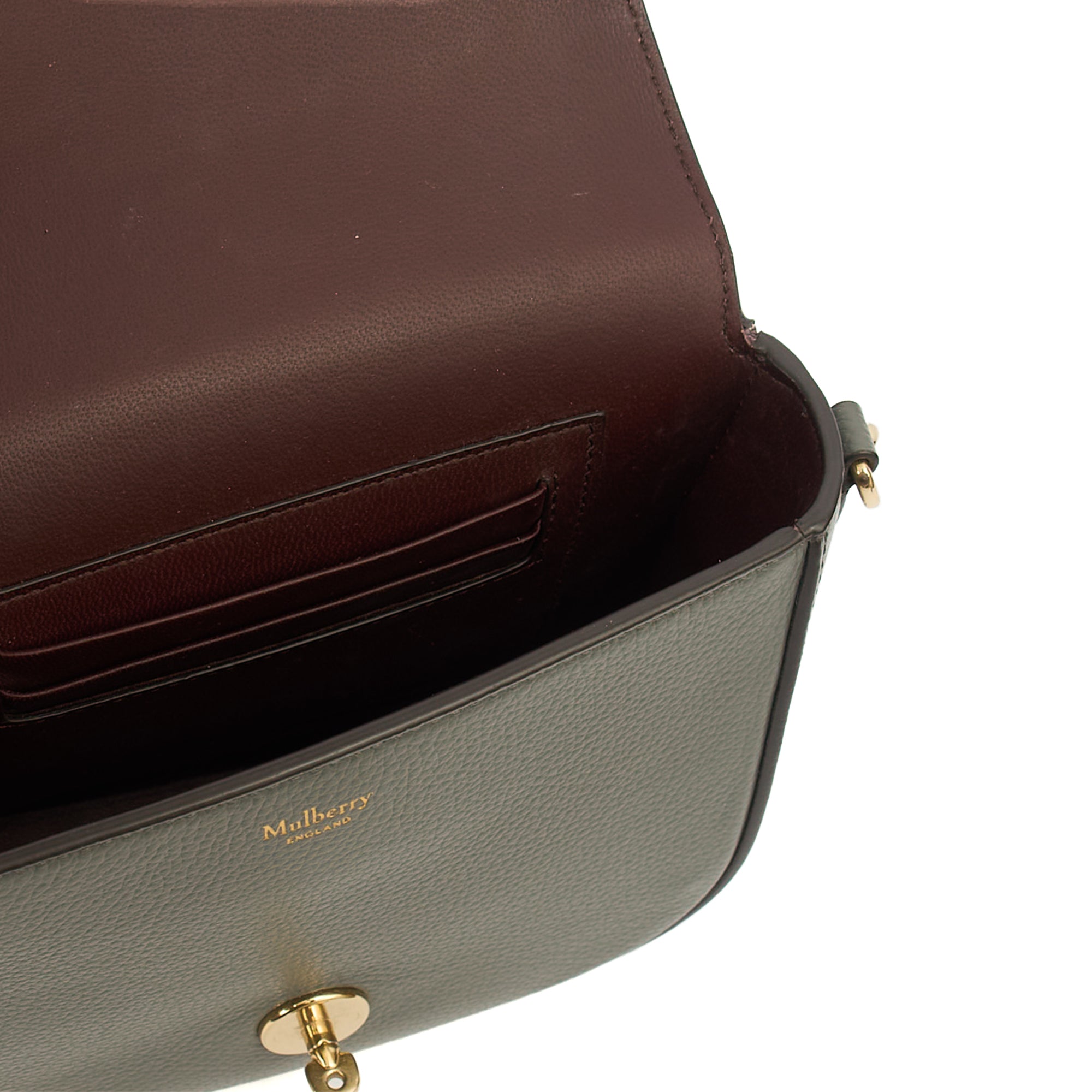 Mulberry Cross Body Darley Shoulder Bag - Small  in Charcoal Grey, Leather
