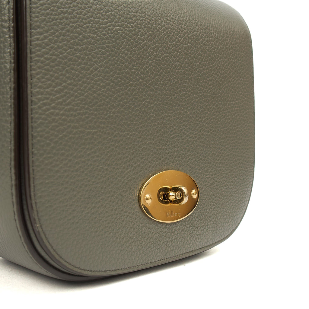 Mulberry Cross Body Darley Shoulder Bag - Small  in Charcoal Grey, Leather