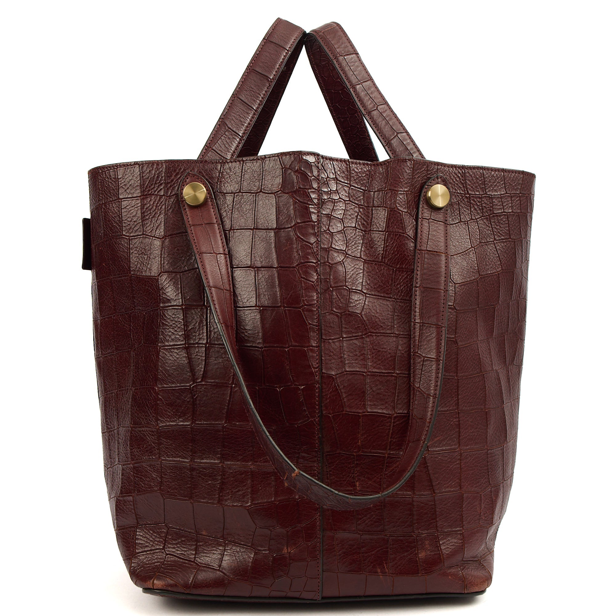 Mulberry Tote Kite Tote in Oxblood, Exotic Effect Leather