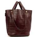 Mulberry Tote Kite Tote in Oxblood, Exotic Effect Leather