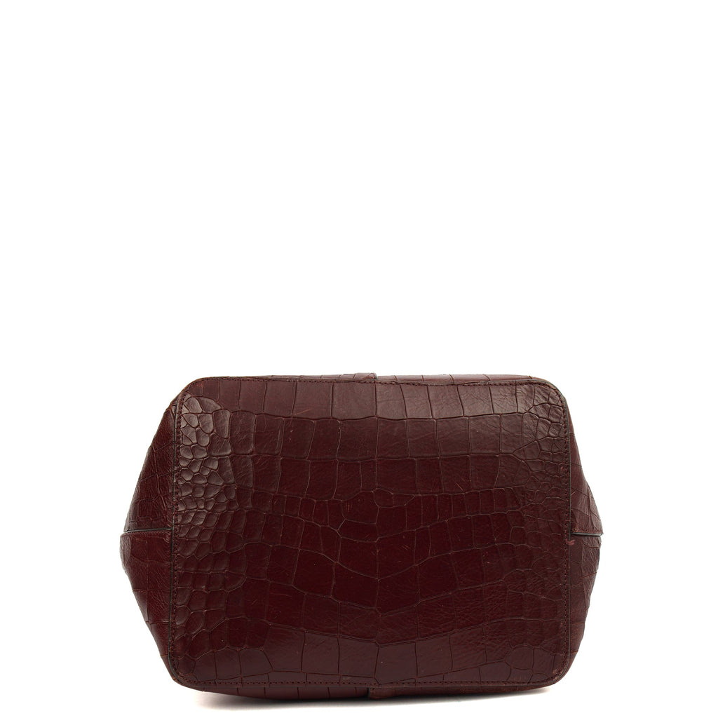 Mulberry Tote Kite Tote in Oxblood, Exotic Effect Leather