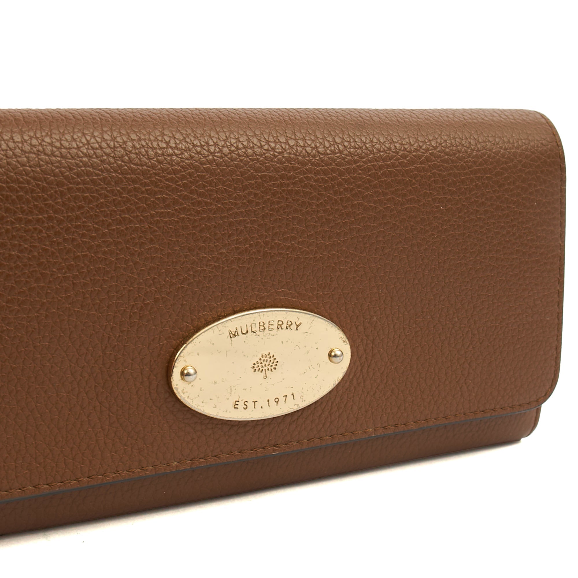 Mulberry Purse Wallet in Oak, Leather