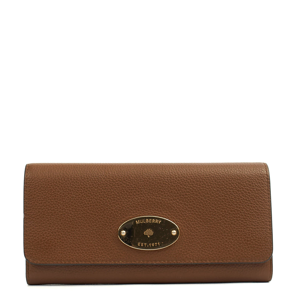 Mulberry Purse Wallet in Oak, Leather
