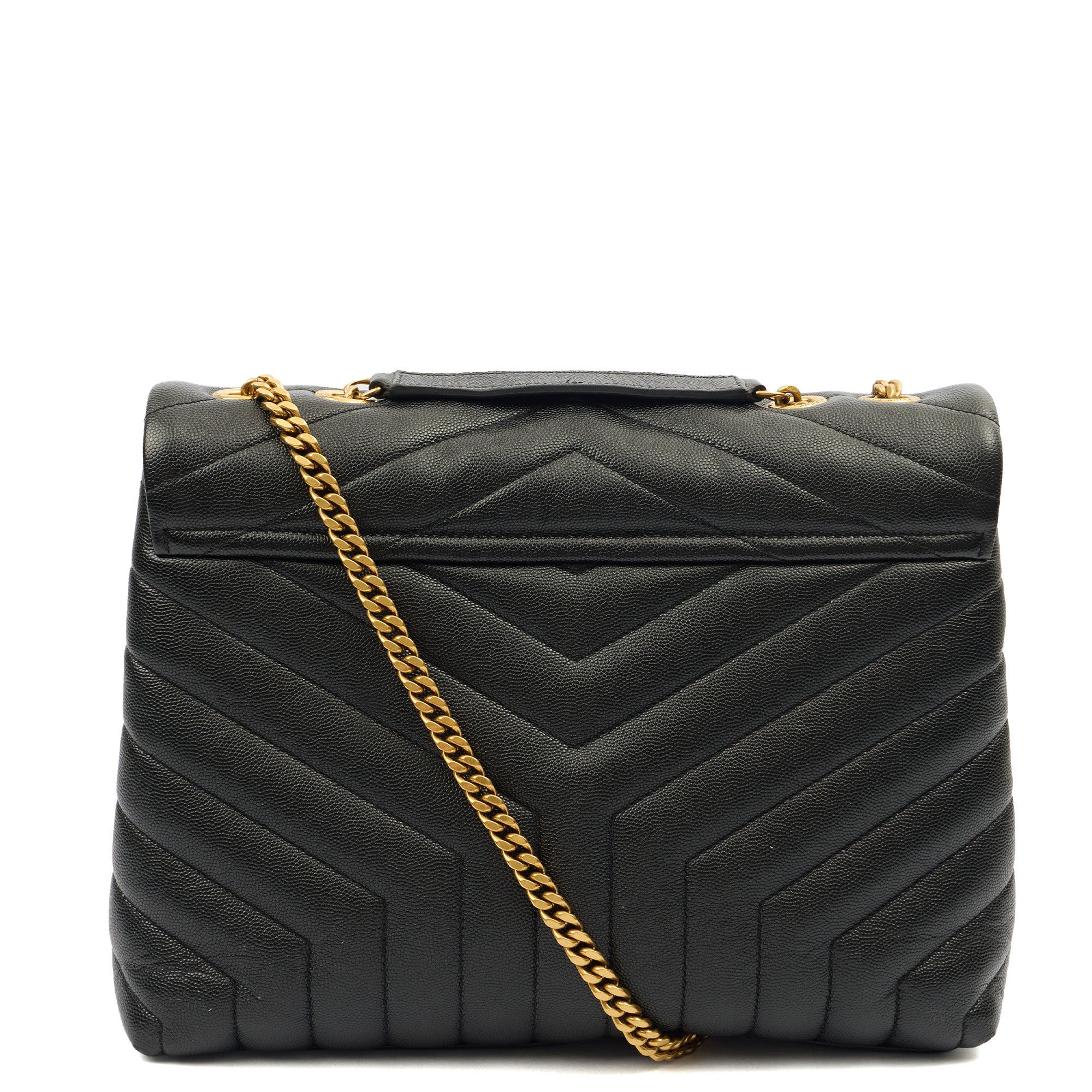 Saint Laurent Shoulder Bag Lou Lou - Medium in Black, Leather