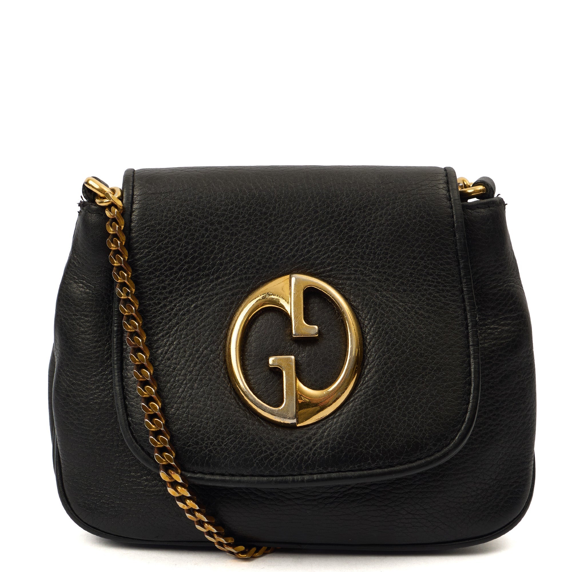 Gucci Cross Body 1973 Crossbody in Black, Leather