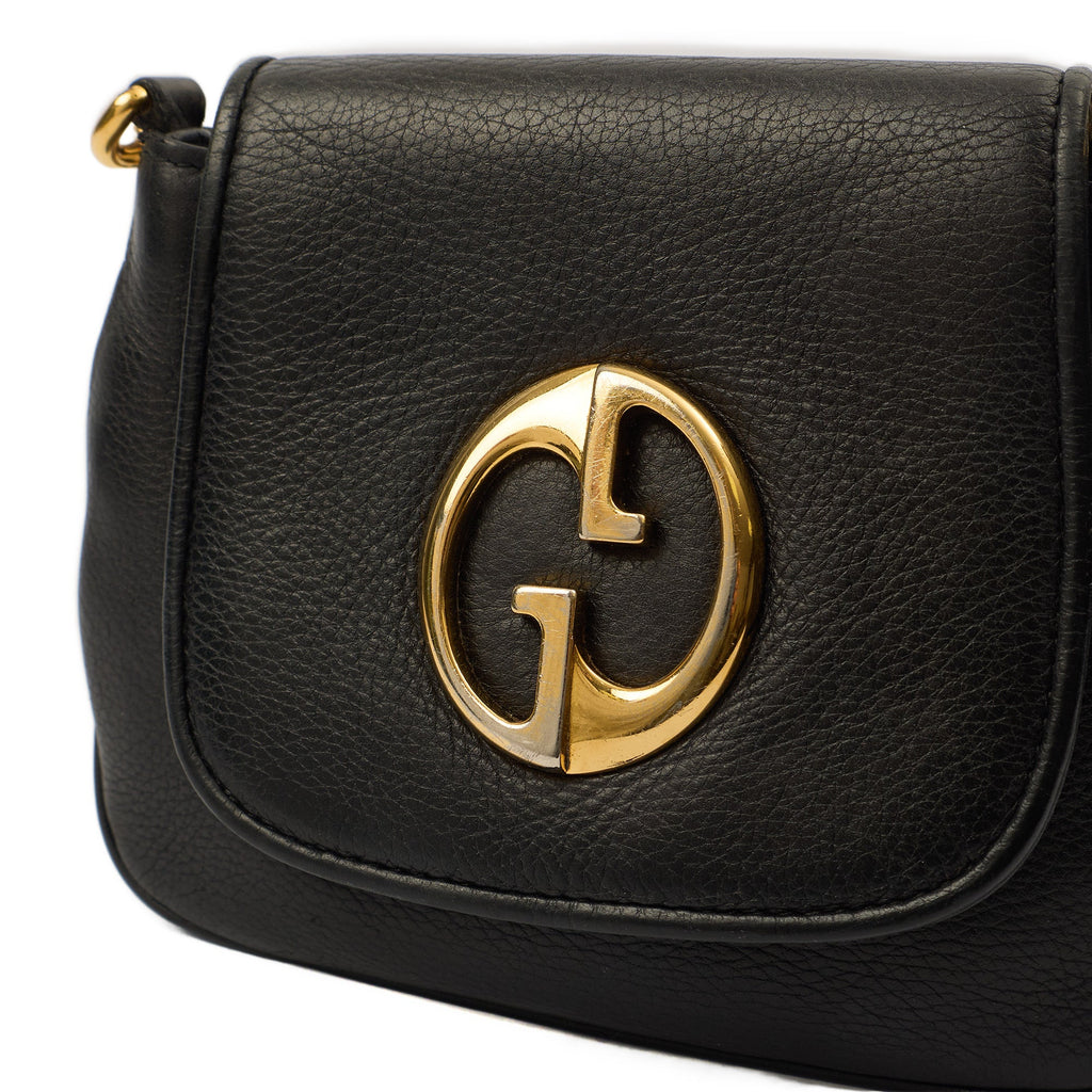 Gucci Cross Body 1973 Crossbody in Black, Leather