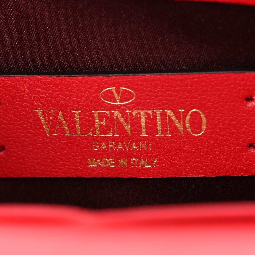 Calfskin Love Lab Go Logo Chain Pouch Rouge Pur