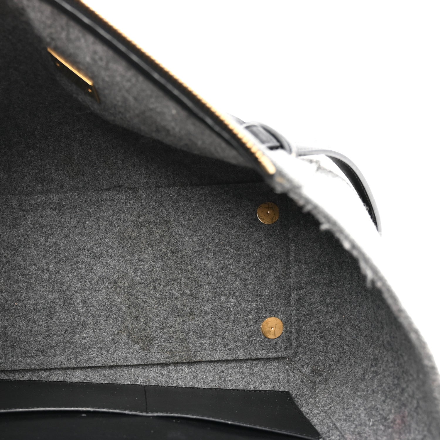 Felt Smooth Calfskin Mini Belt Bag Grey Black