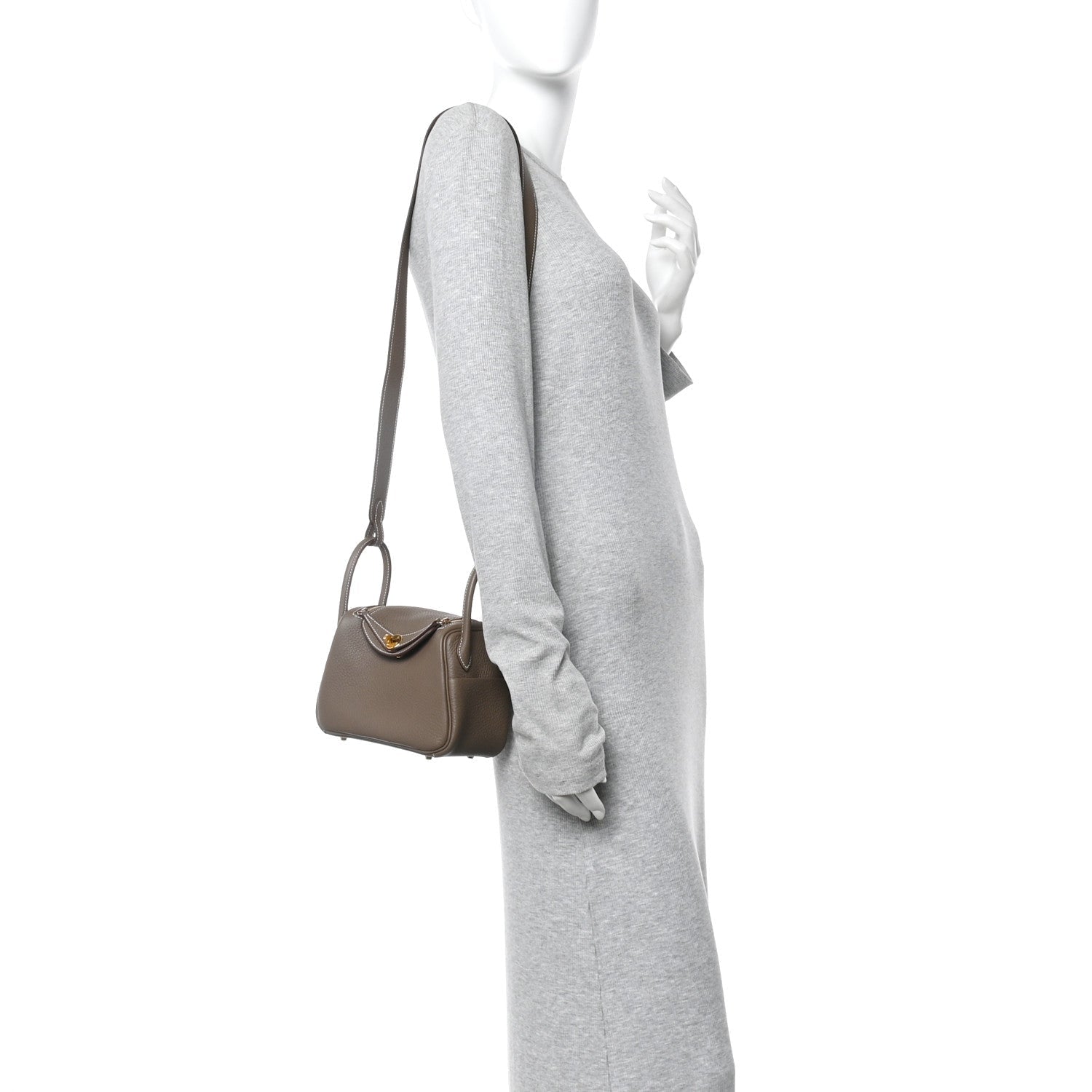 Taurillon Clemence Mini Lindy 20 Etoupe
