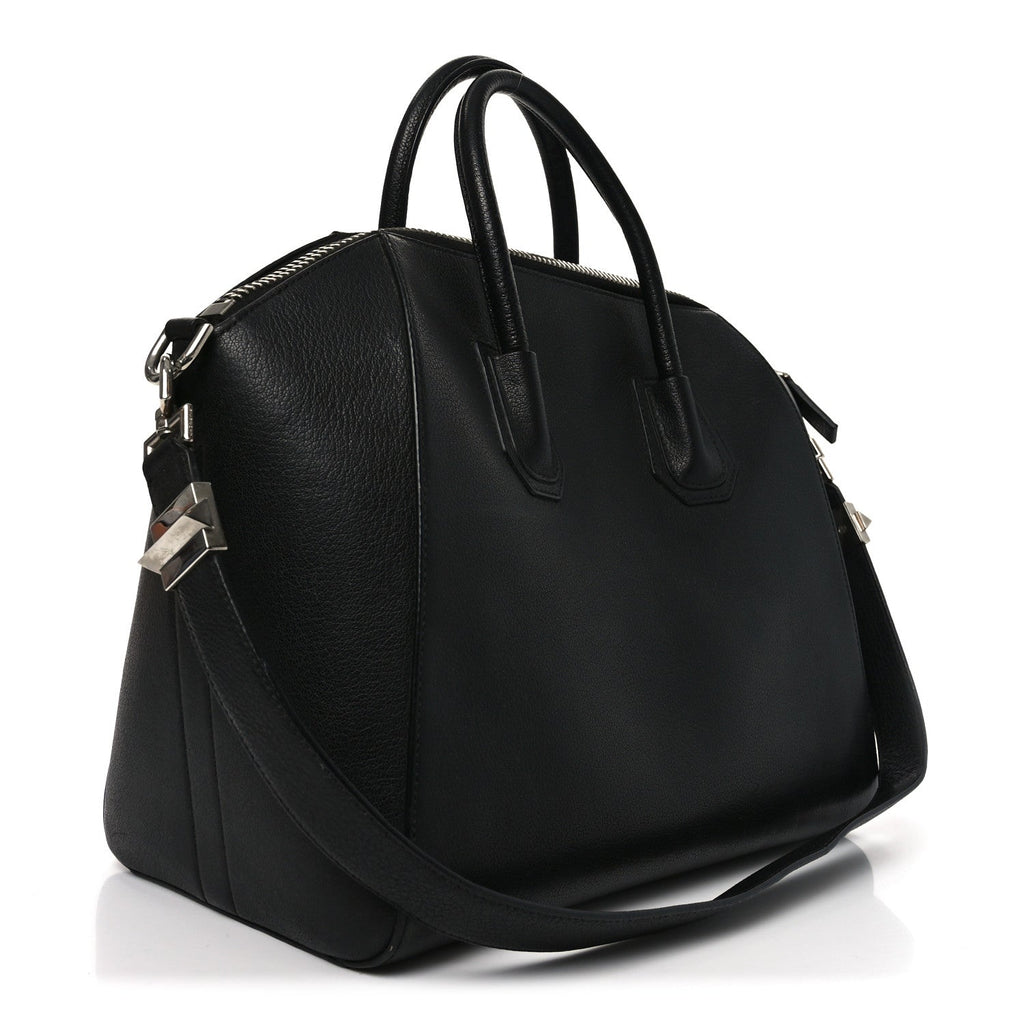 Sugar Goatskin Medium Antigona Black
