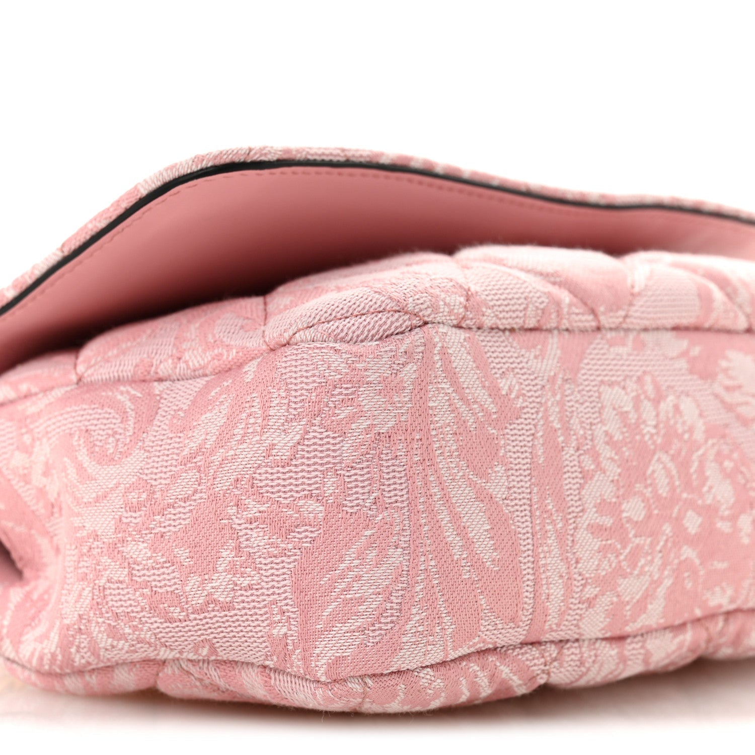 Baroque Jacquard Quilted Small Medusa Shoulder Bag Baby Pink
