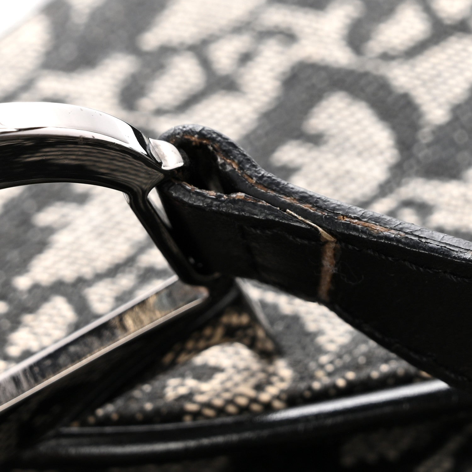 Monogram Saddle Bag Black