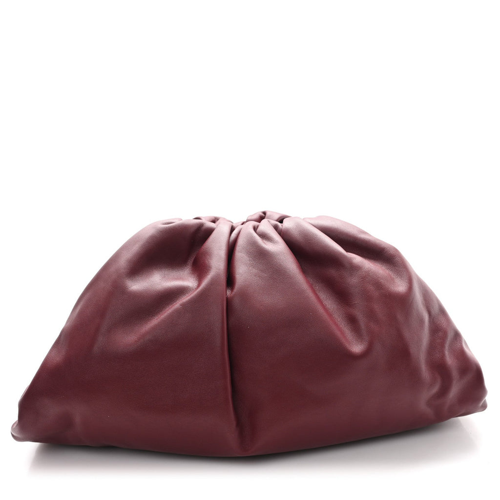 Smooth Butter Calf The Pouch Oversized Clutch Bordeaux