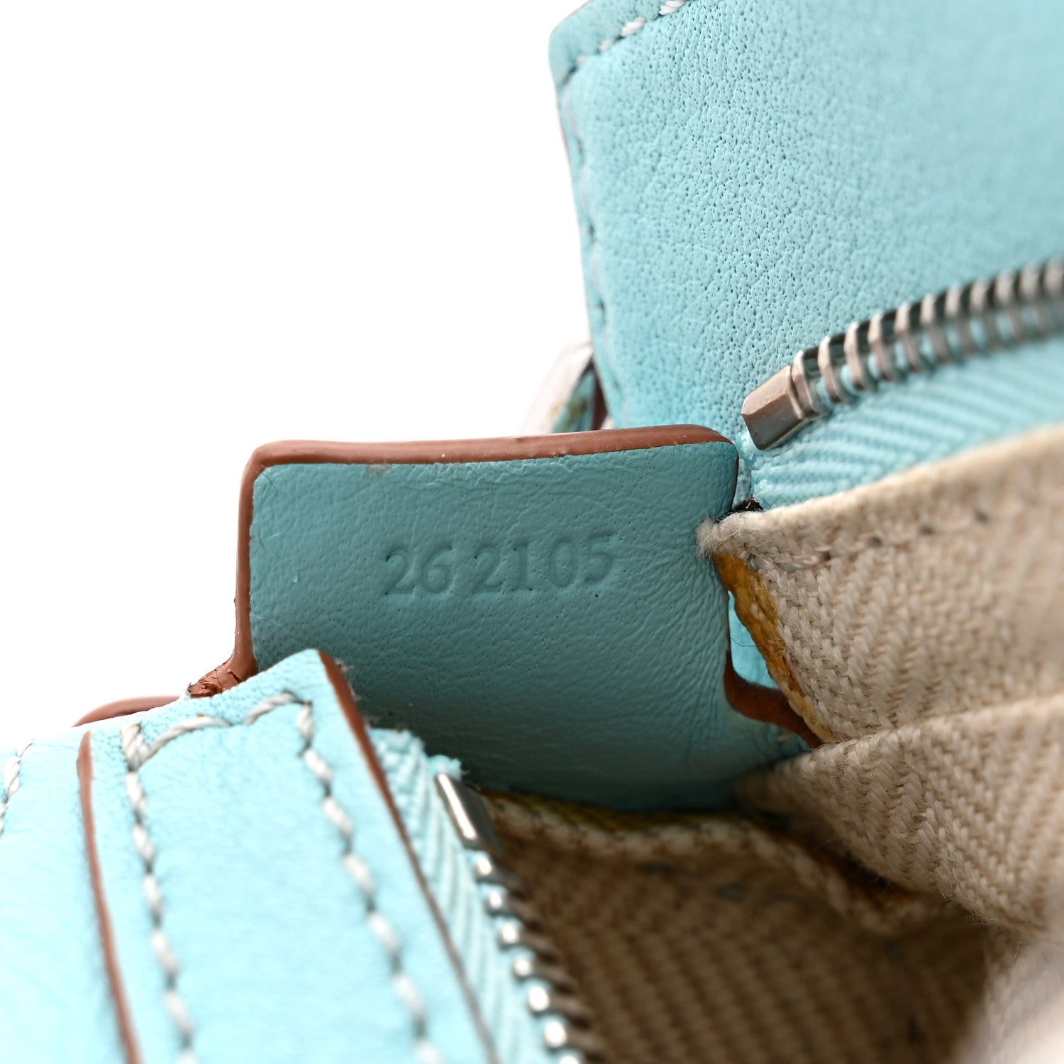 Calfskin Nano Puzzle Bag Pacific Aqua