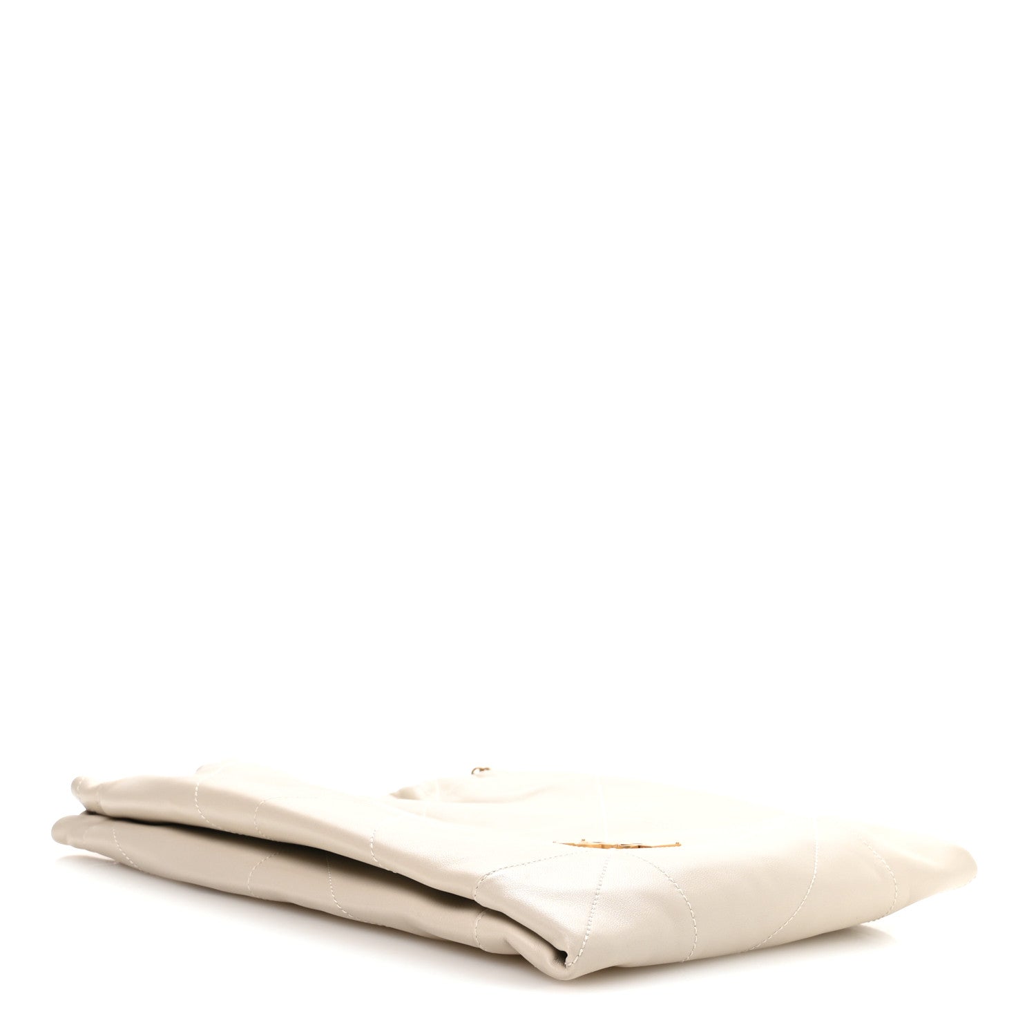 Lambskin Matelasse Monogram Medium Jamie 4.3 Pochon Blanc Vintage