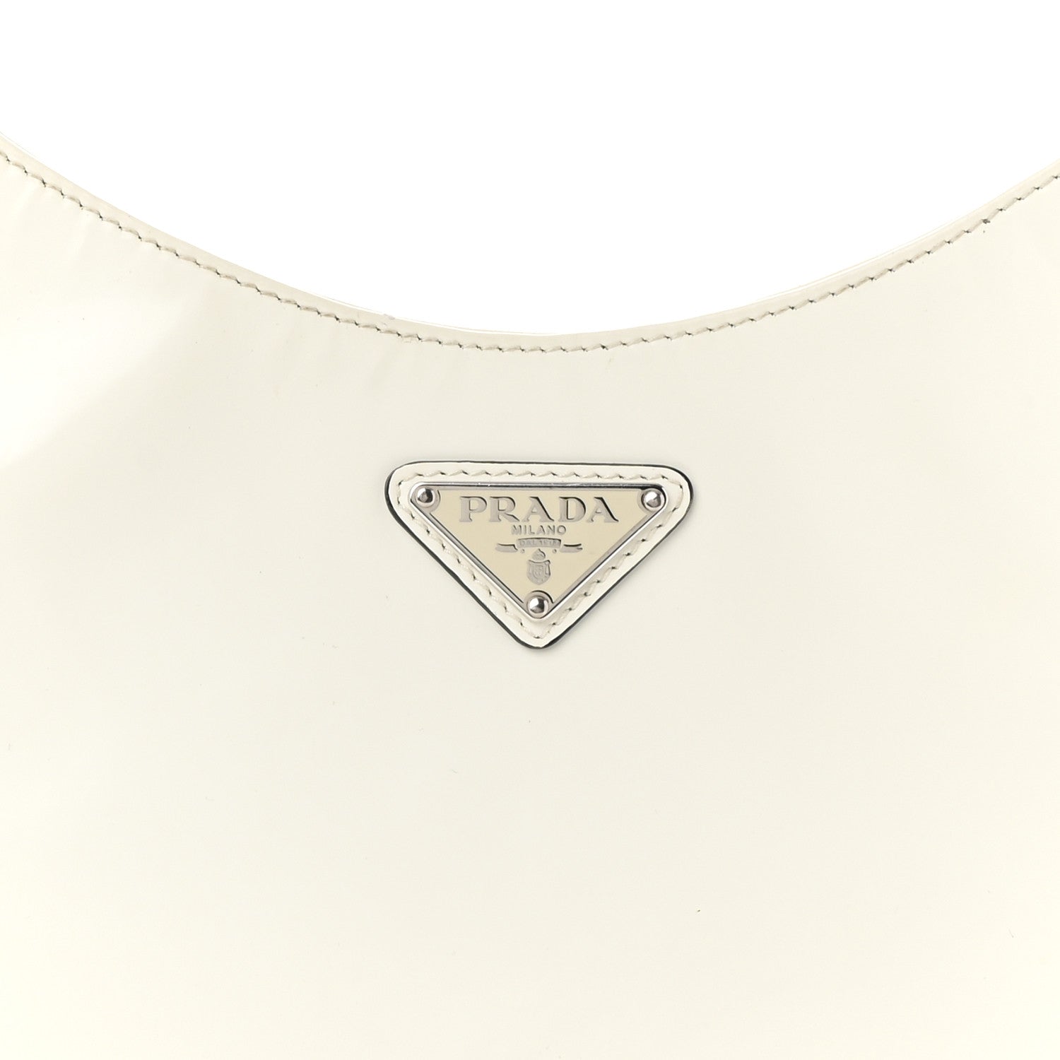 Spazzolato Cleo Adjustable Strap Shoulder Bag White