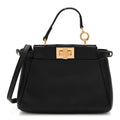 Nappa Micro Peekaboo Iconic Satchel Black