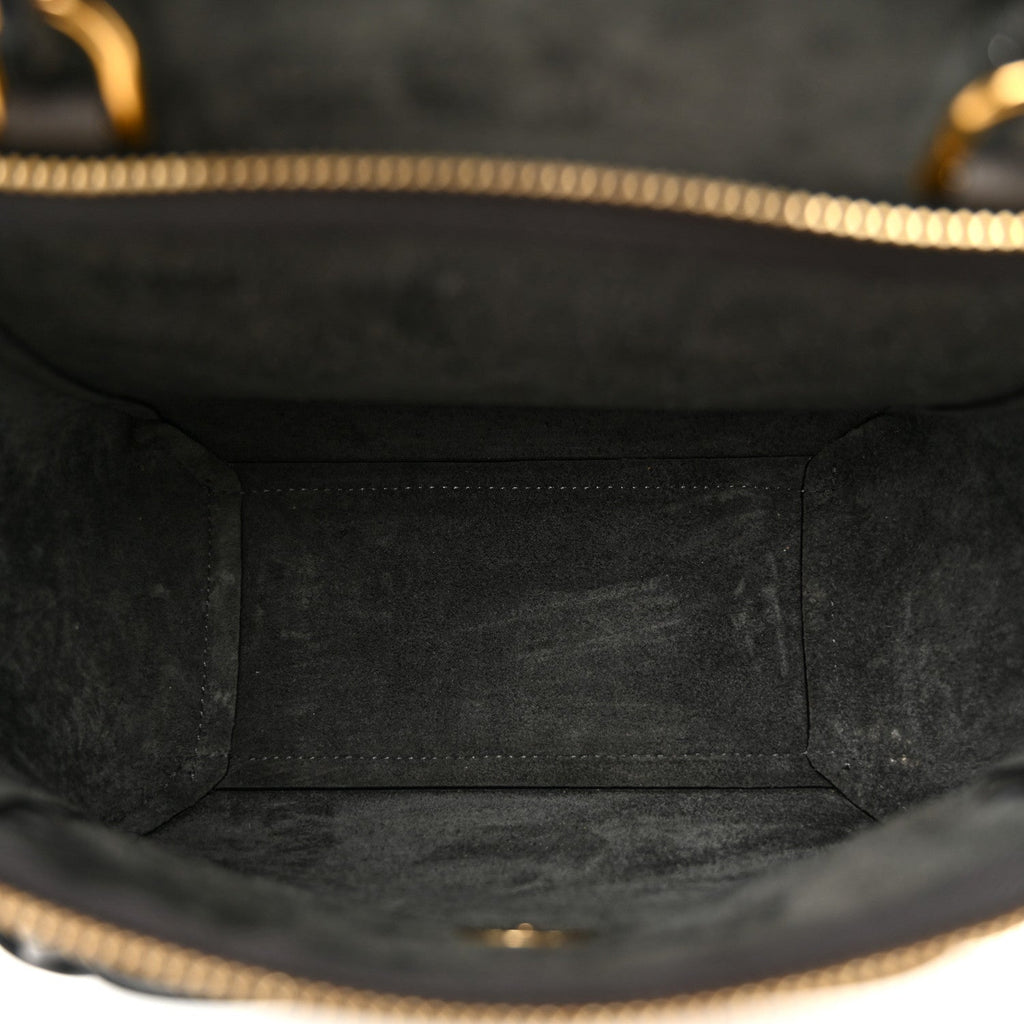 Grained Calfskin Nano Belt Bag Grey