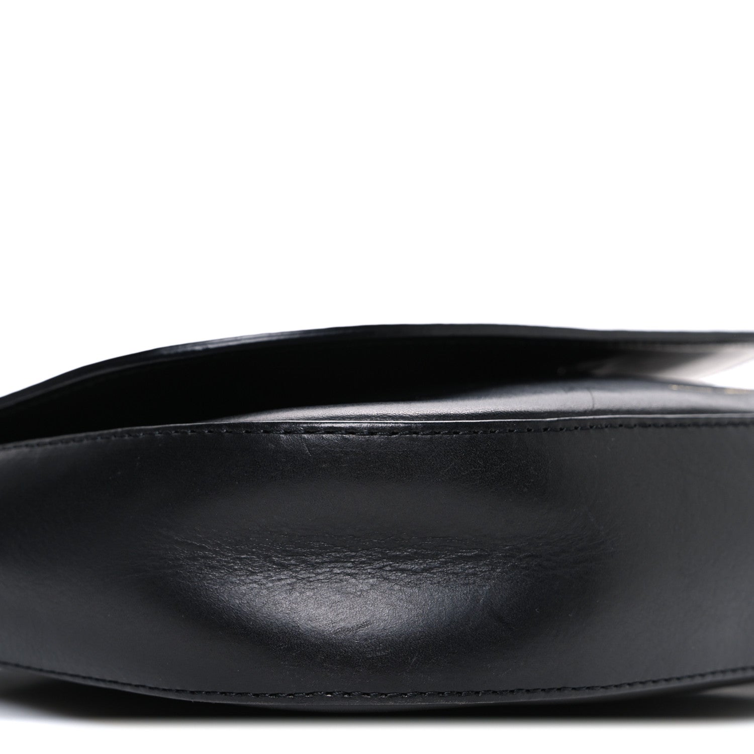 Calfskin Flap Crossbody Bag Black