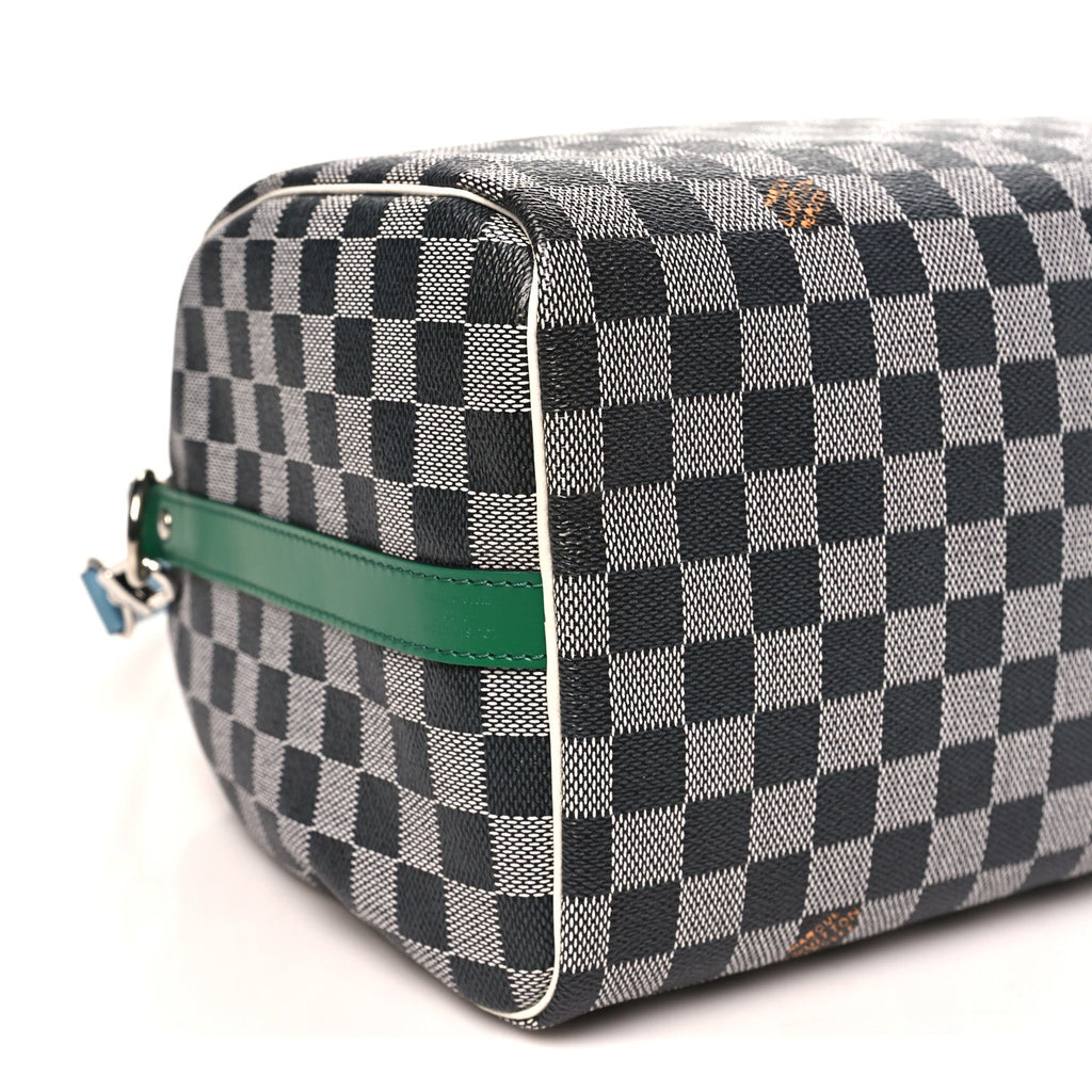 Damier Speedy Bandouliere 30 Black White