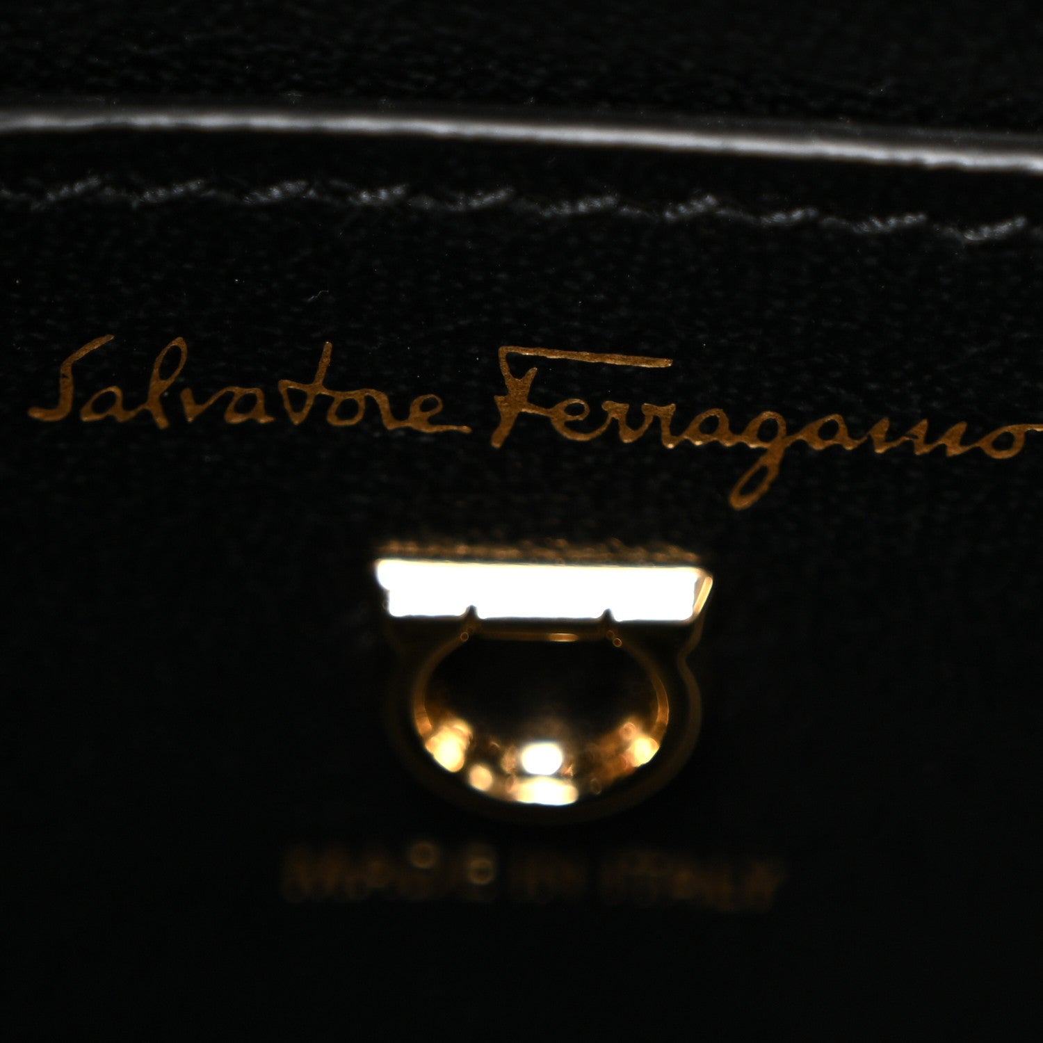 Calfskin Aura Shoulder Bag Black