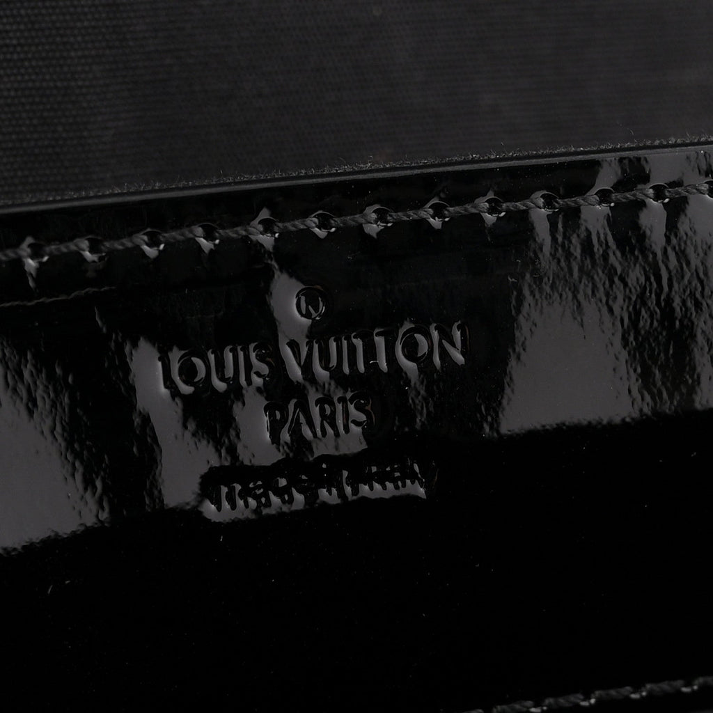 Patent Louise Clutch Black