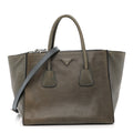 Glace Calf Twin Pocket Tote Marine