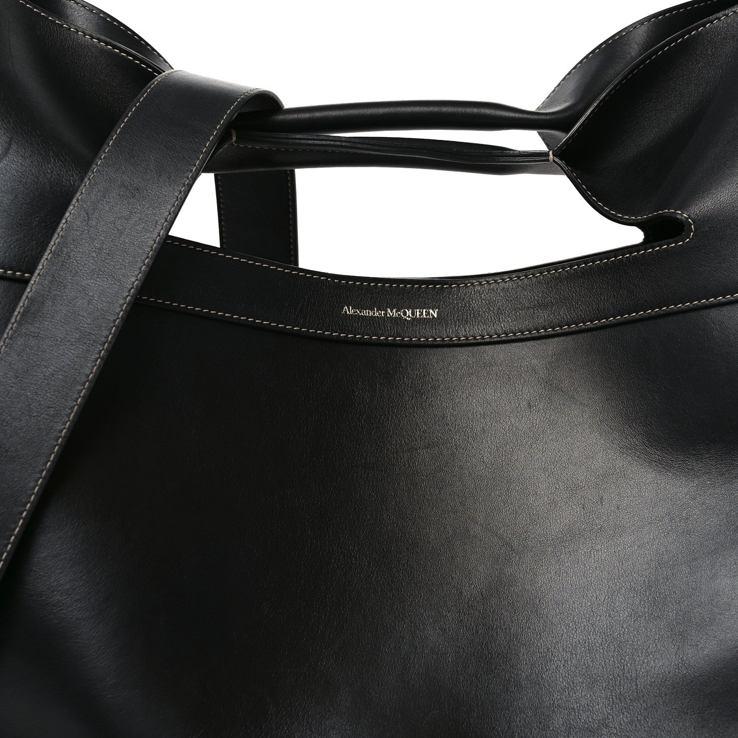 Calfskin Large The Bow Bag Black