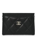 Caviar Quilted  Holder Black