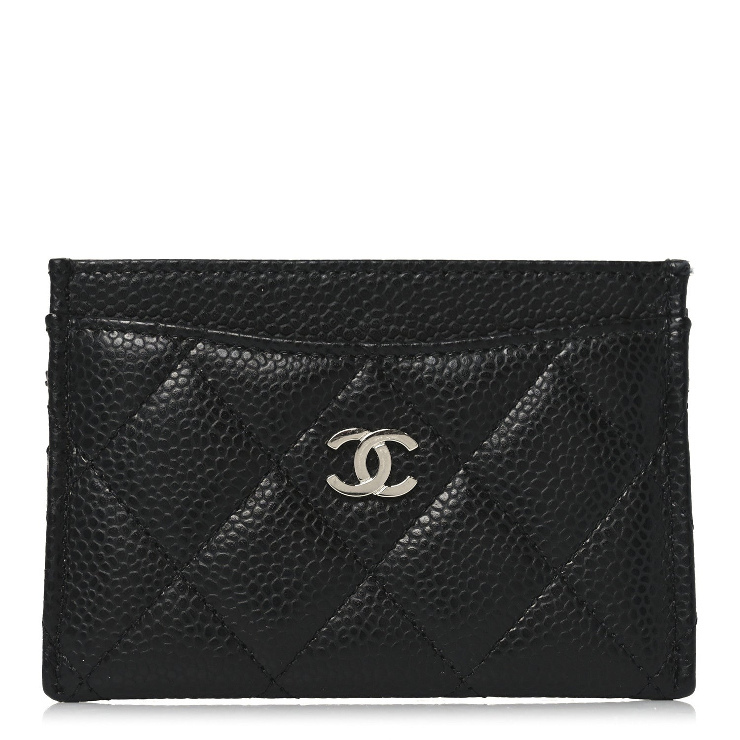 Caviar Quilted  Holder Black