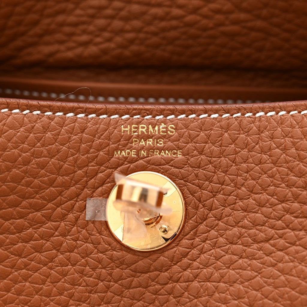 Taurillon Clemence Mini Lindy 20 Gold