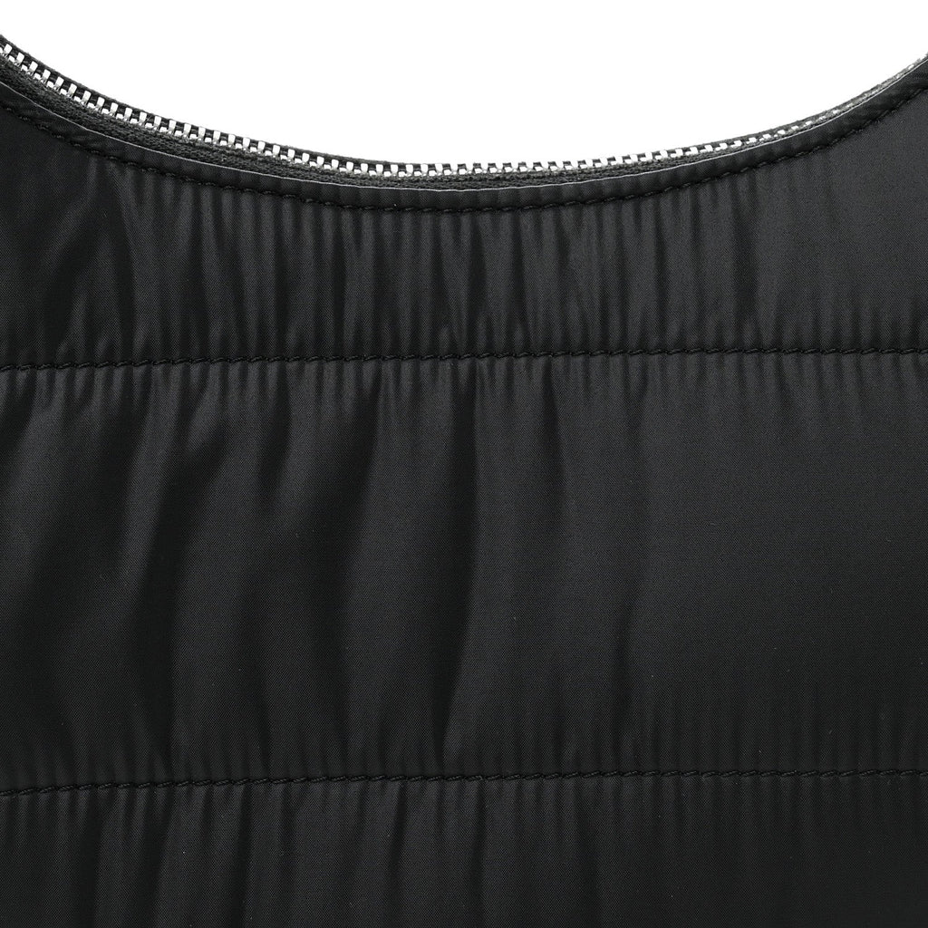 Nylon Ava Shoulder Bag Black