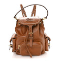 Soft Calfskin Medium Backpack Cognac