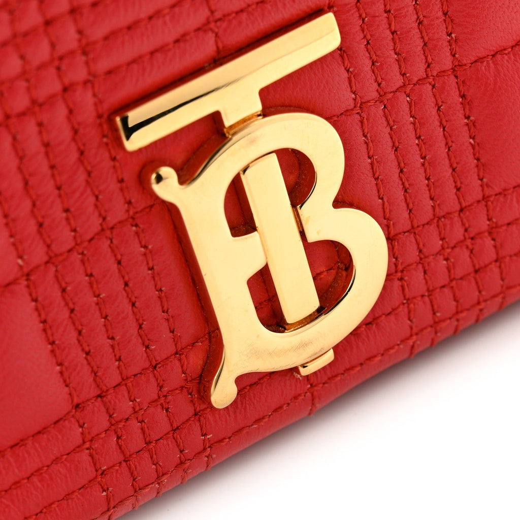 Lambskin Quilted Small Lola Bag Bright Red