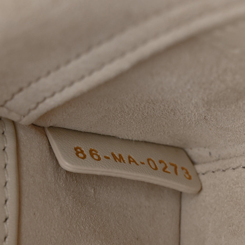 Lambskin Cannage Micro Lady D-Joy Latte
