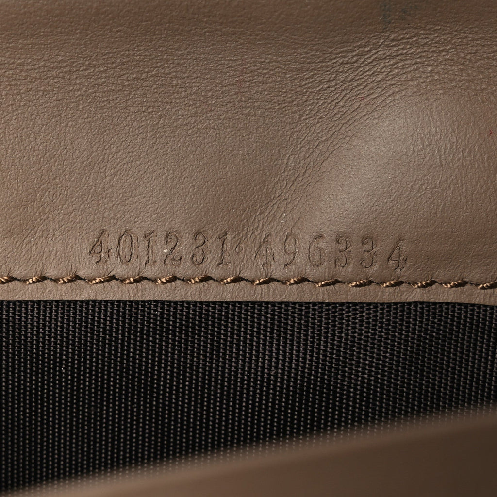 GG Supreme Monogram Mini Dionysus Chain Wallet Beige Taupe