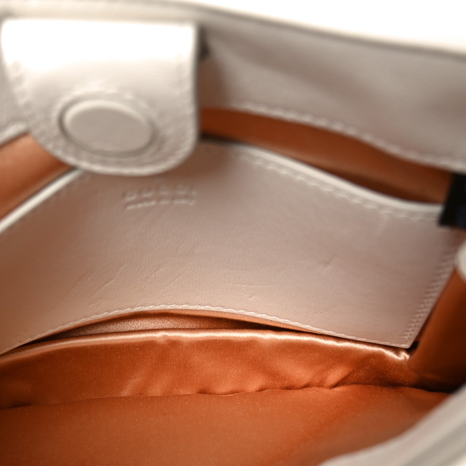 Calfskin Horsebit Slim Shoulder Bag White