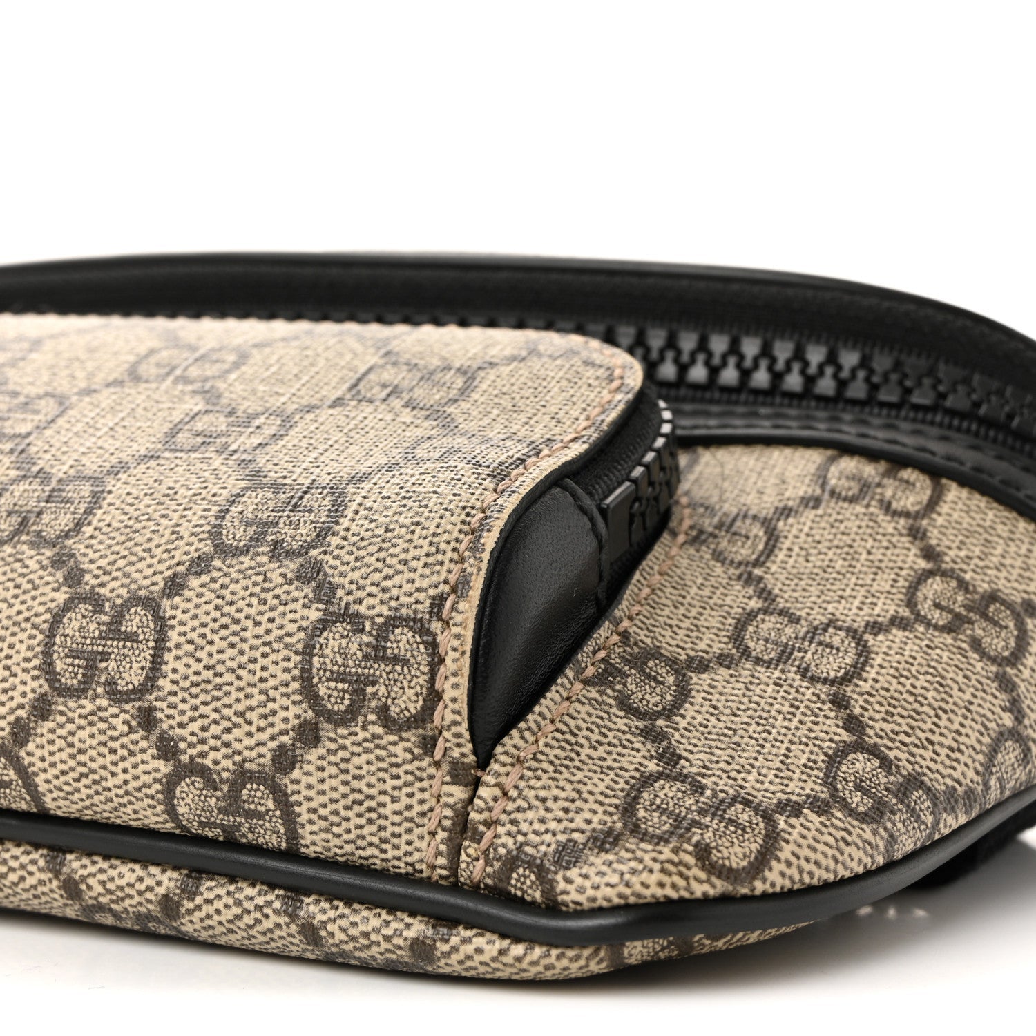 GG Supreme Monogram Belt Bag Black