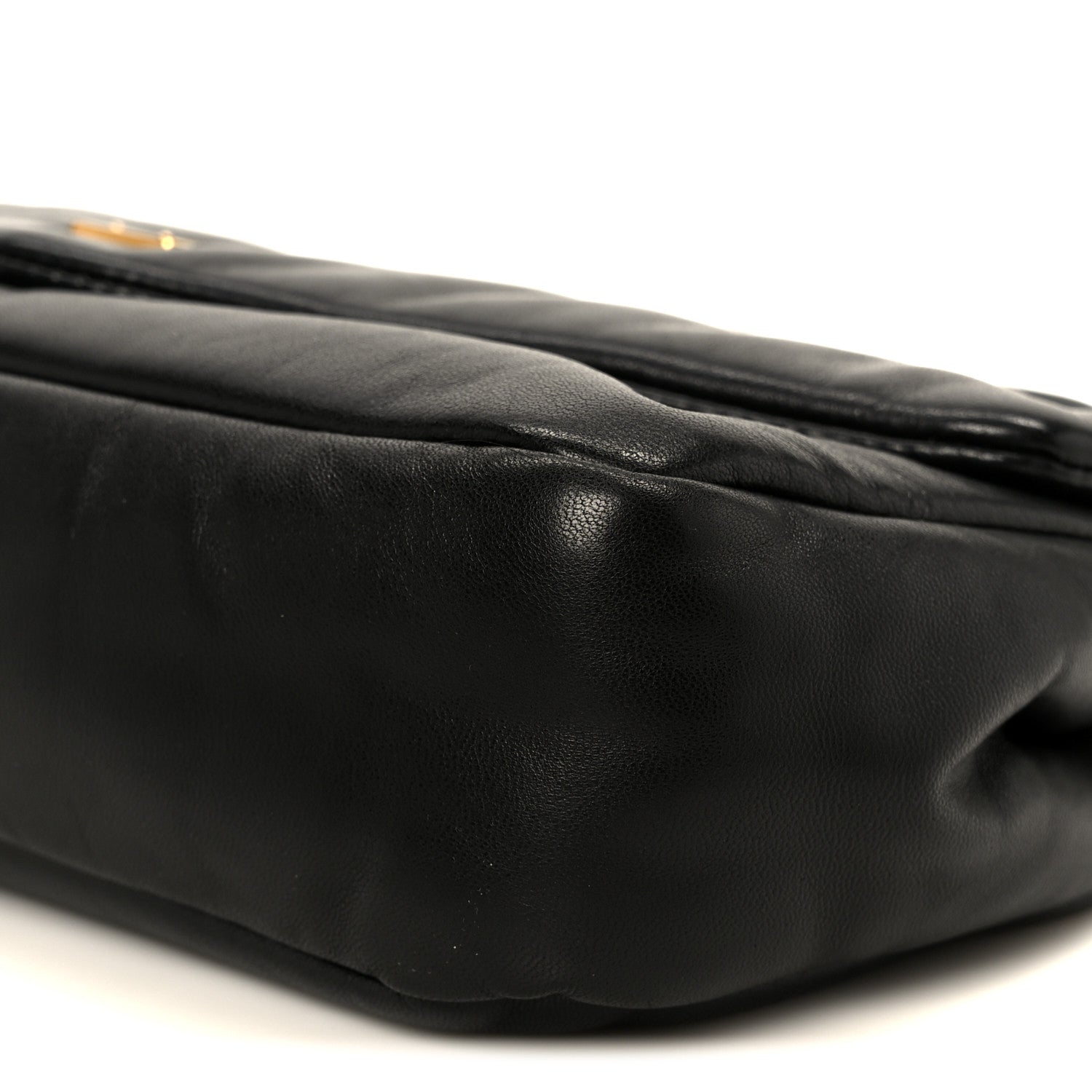 Plunged Lambskin Calypso Black
