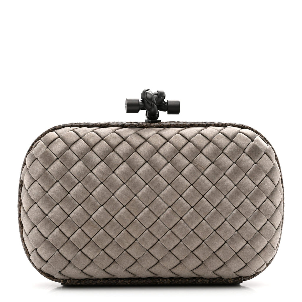 Satin Intreccio Impero Ayers Knot Taupe