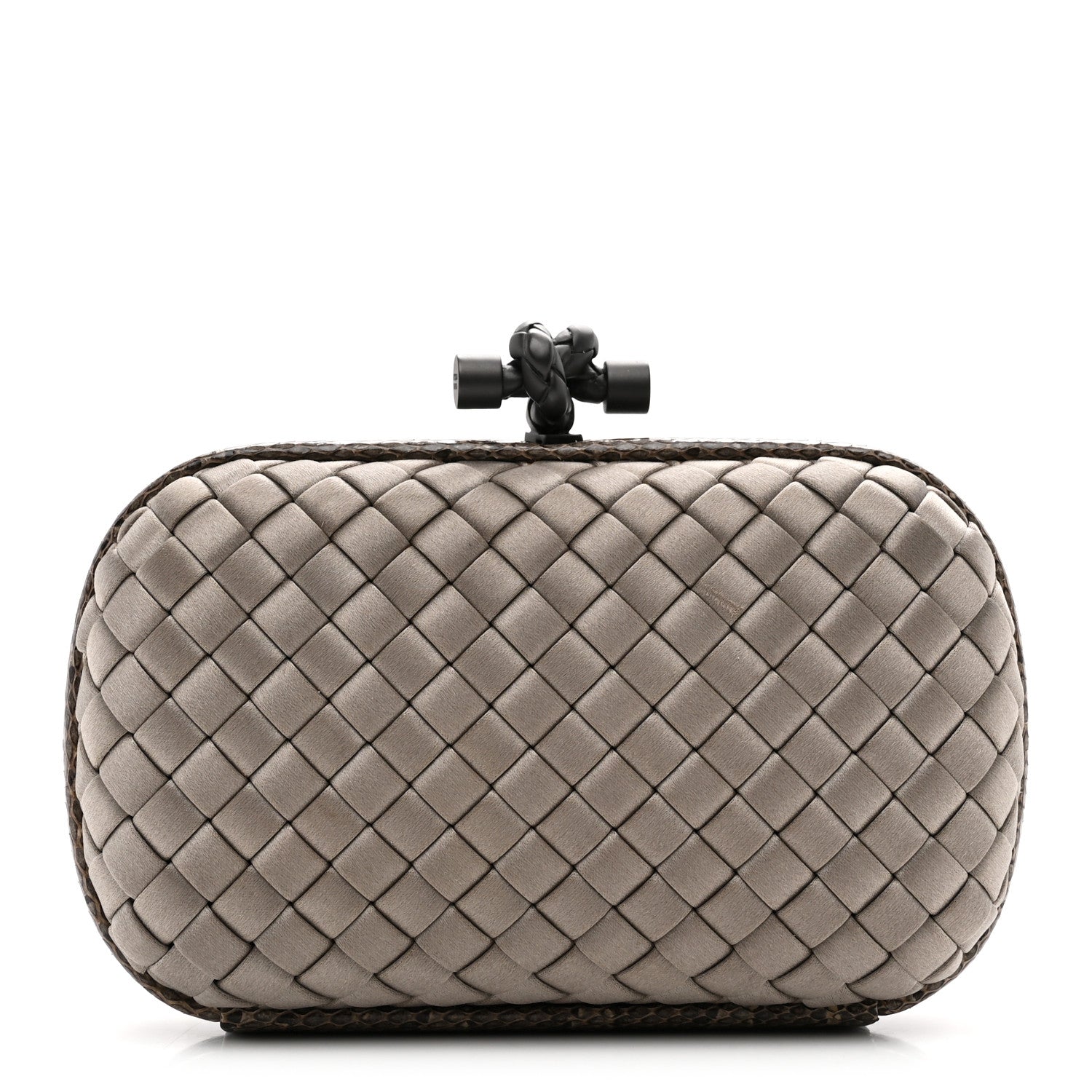 Satin Intreccio Impero Ayers Knot Taupe