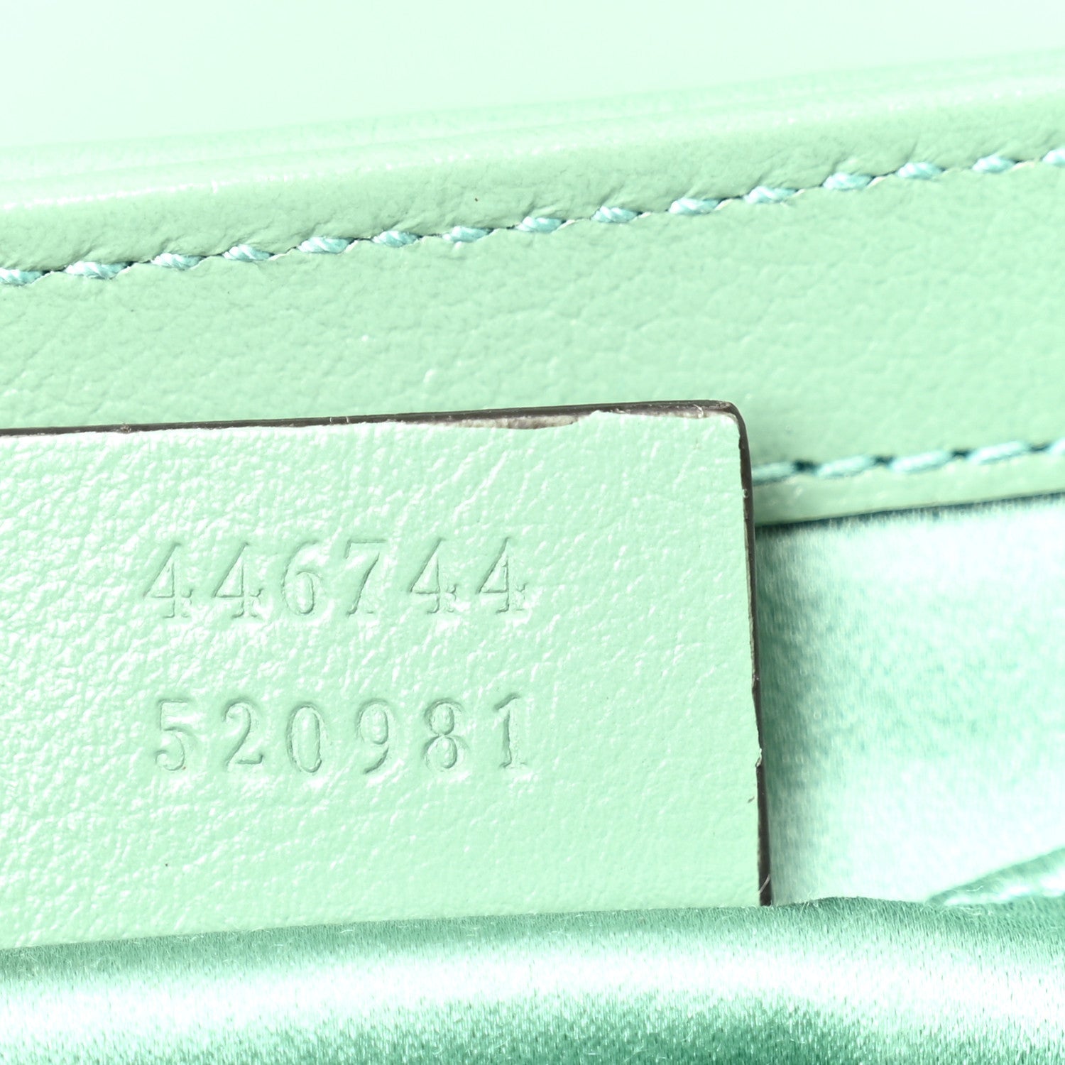 Sequin Matelasse Mini GG Marmont Shoulder Bag Water Green Verde Chiaro Light Water Green