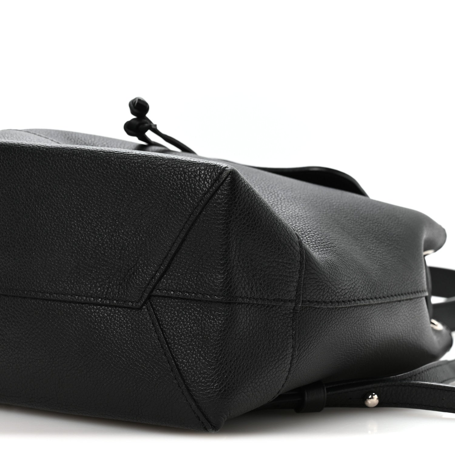 Calfskin Lockme Backpack Black