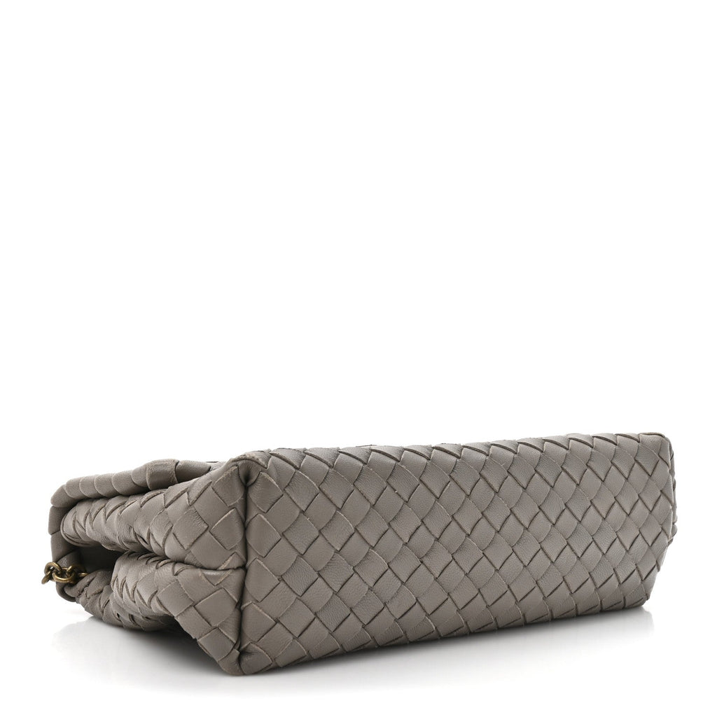 Nappa Intrecciato Baby Olimpia Shoulder Bag Shadow