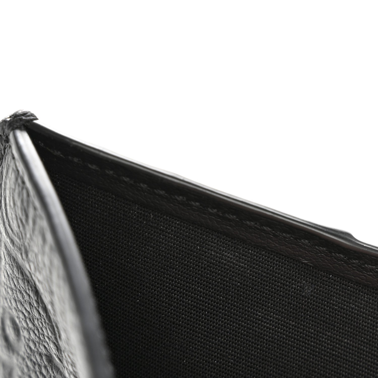 Grained Calfskin Embossed Dior Gravity BiFold Wallet Black