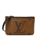 Reverse Monogram Giant Double Zip Pochette