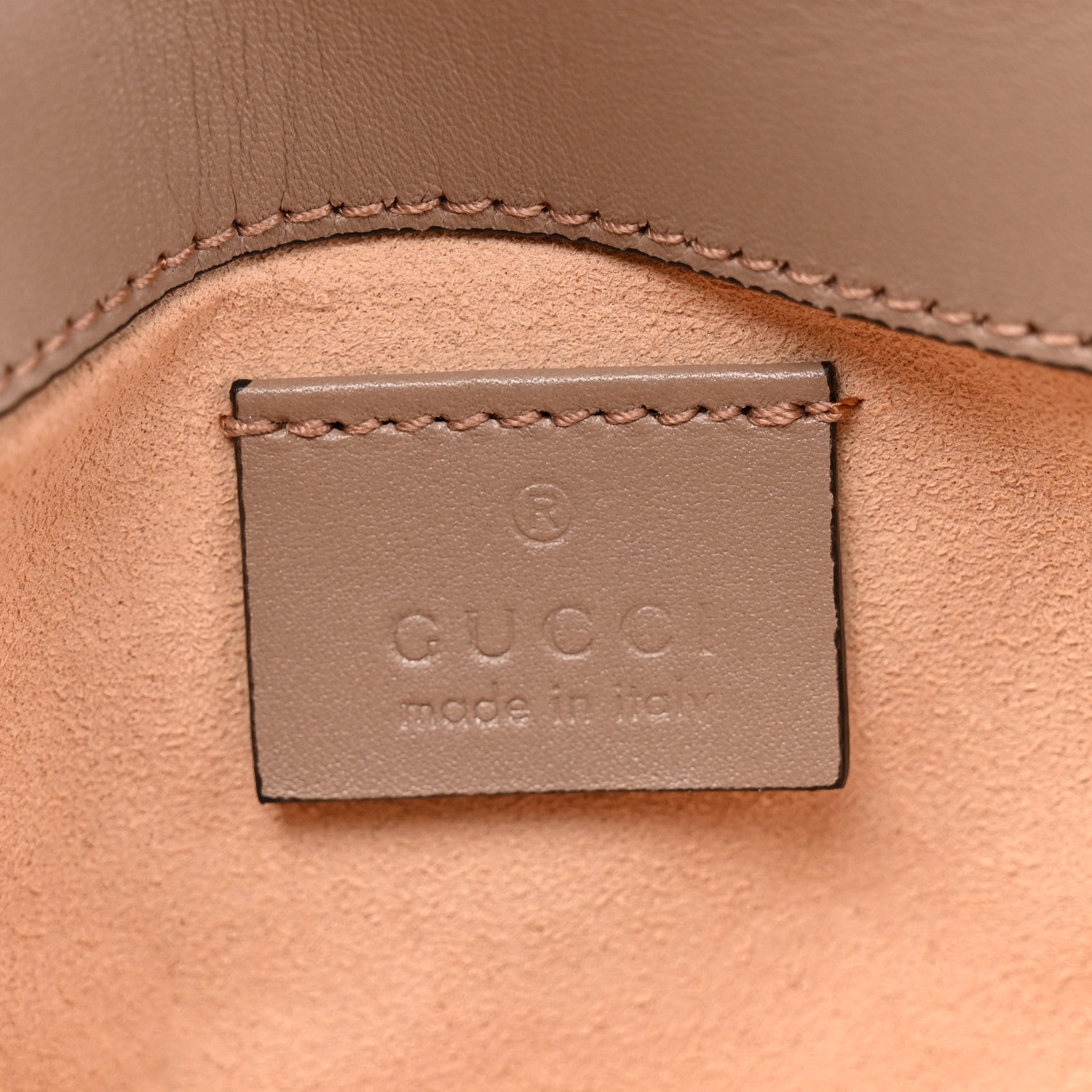 Calfskin Matelasse Super Mini GG Marmont Shoulder Bag Porcelain Rose
