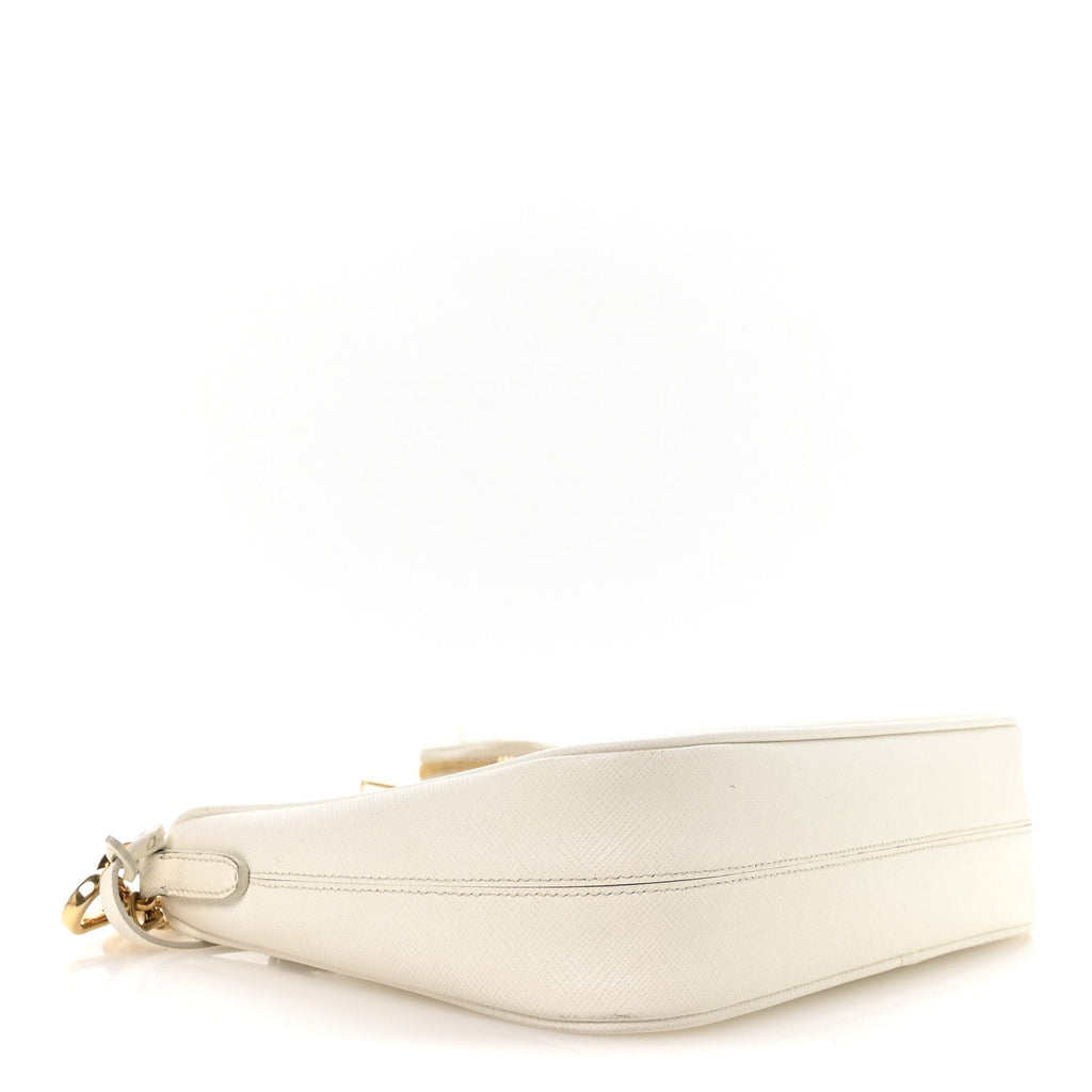 Saffiano Re-Edition 2005 Shoulder Bag White