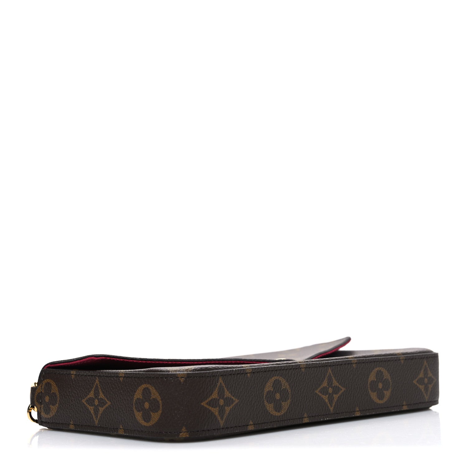 Monogram Pochette Felicie Chain Wallet Fuchsia