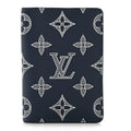 Calfskin Monogram Shadow Pocket Organizer Navy Blue White